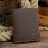 COWATHER Crazy Horse Leather Men Wallets