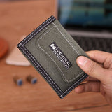Casual Men Canvas Short Wallets