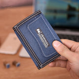Casual Men Canvas Short Wallets