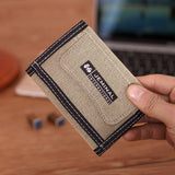 Casual Men Canvas Short Wallets