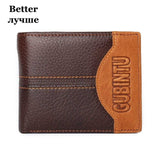GUBINTU Men Genuine Cow Leather Wallets