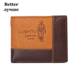 GUBINTU Men Genuine Cow Leather Wallets