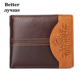 GUBINTU Men Genuine Cow Leather Wallets