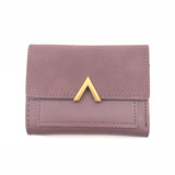 Matte Leather Small Women Wallet