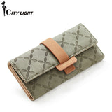 Women Fashion Hasp Three-Folds Wallet