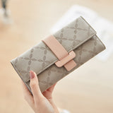 Women Fashion Hasp Three-Folds Wallet