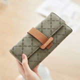 Women Fashion Hasp Three-Folds Wallet