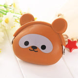 2019 New Girls Mini Silicone Coin Purse Animals Small Change Wallet